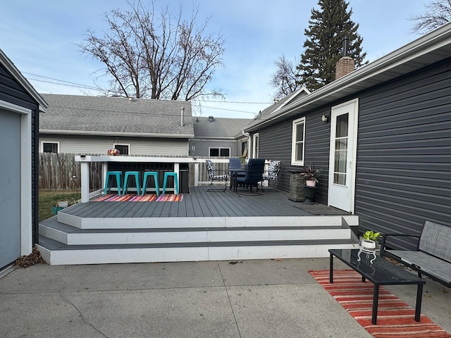 1630 3rd St N, Fargo, ND 58102 - deck featuring a patio area and outdoor dining space