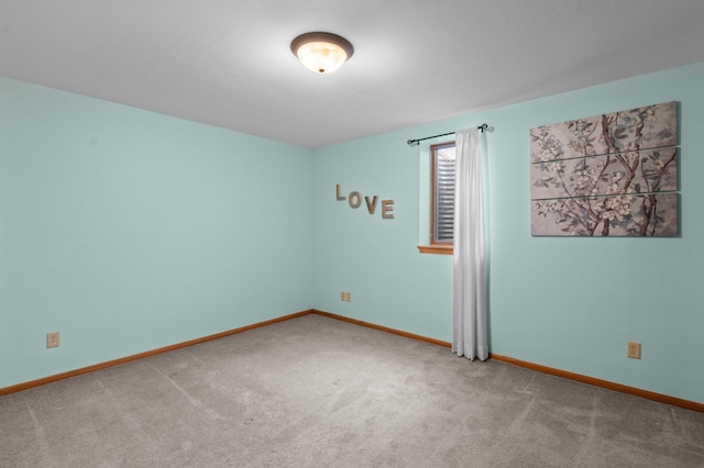 empty room with light carpet