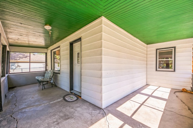 exterior space with a porch