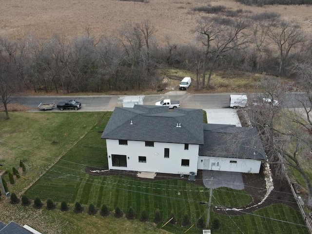 drone / aerial view featuring a rural view