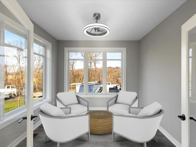 sunroom with a wealth of natural light