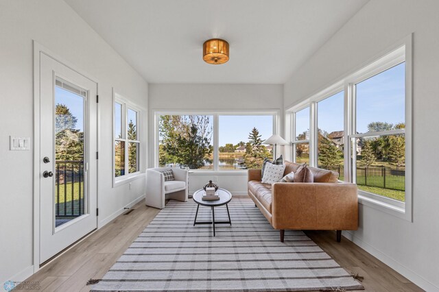 view of sunroom / solarium