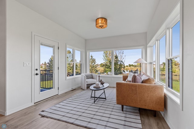 view of sunroom / solarium