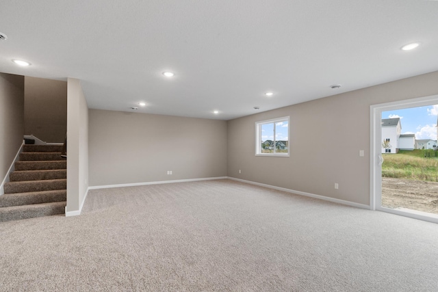 view of carpeted empty room