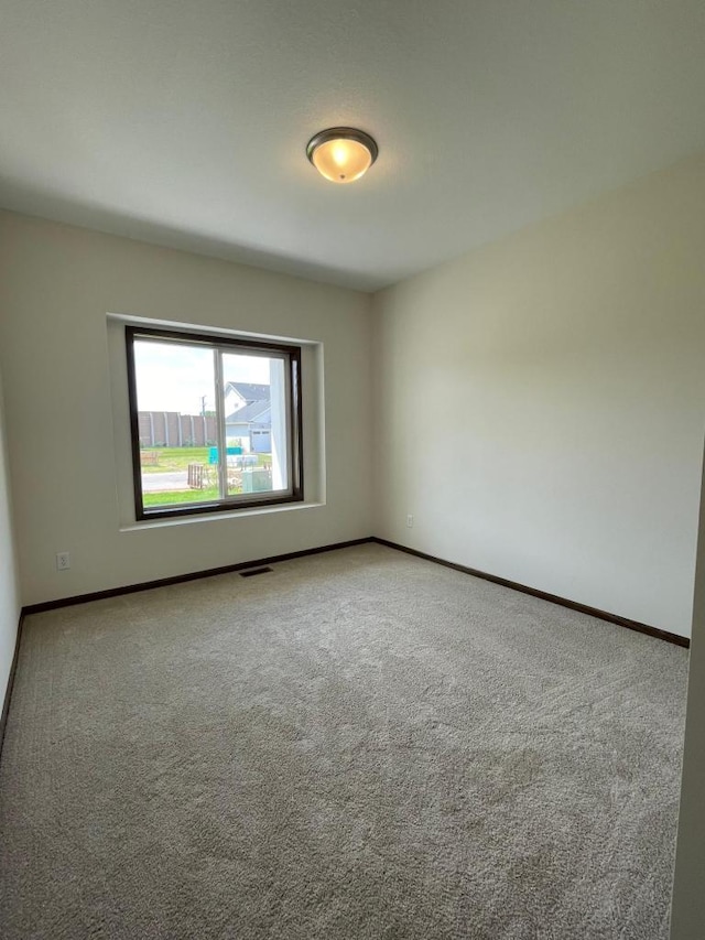 view of carpeted empty room