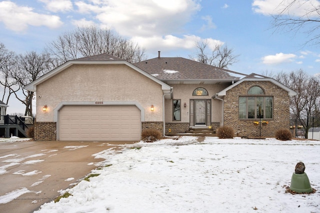 ranch-style house with a garage