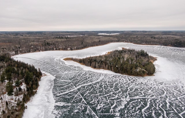 4690 Evergreen Dr NW, Hackensack, MN 56452 - view of snowy aerial view