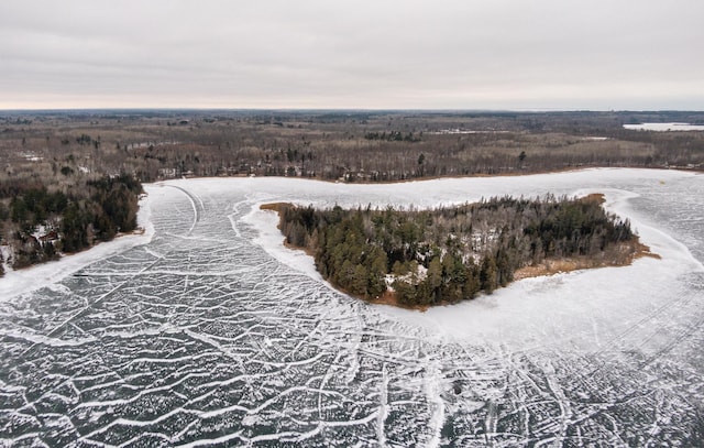 4690 Evergreen Dr NW, Hackensack, MN 56452 - view of snowy aerial view