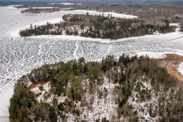 4690 Evergreen Dr NW, Hackensack, MN 56452 - view of snowy aerial view