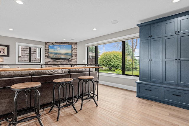 804 County Road I W, Shoreview, MN 55126 - bar area with recessed lighting and light wood-style floors
