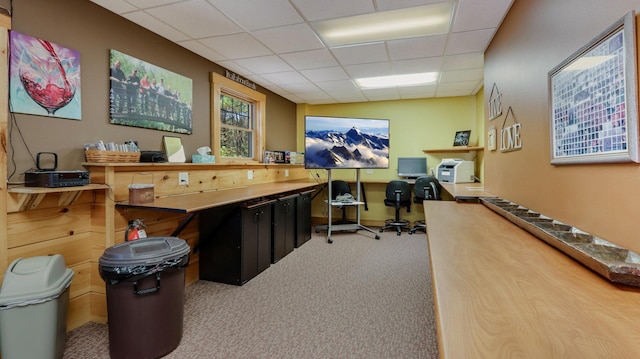 18059 County Highway Oo, Chippewa Falls, WI 54729 - office space featuring a paneled ceiling and carpet