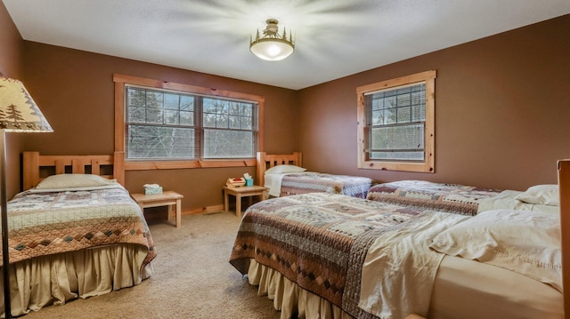 bedroom with carpet flooring