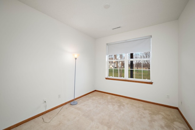 view of carpeted empty room