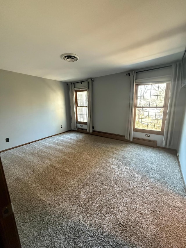 view of carpeted empty room