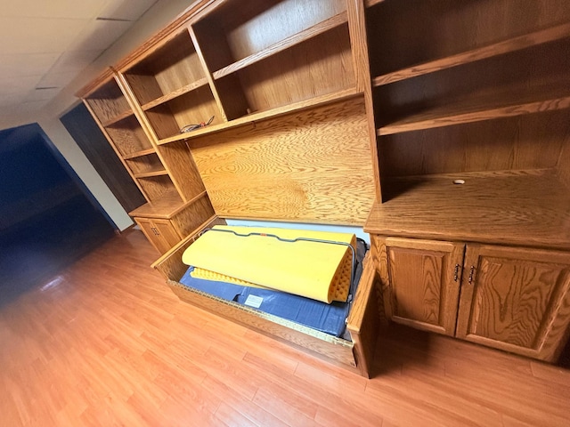 interior space with hardwood / wood-style floors