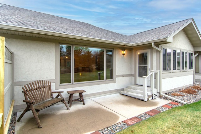 exterior space with a patio area