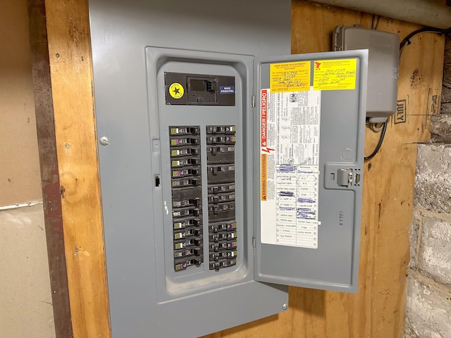 utility room featuring electric panel
