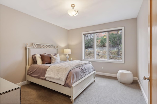 bedroom featuring carpet