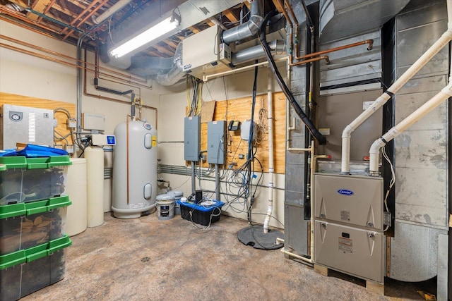 utility room with electric panel