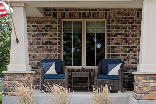 view of patio with covered porch