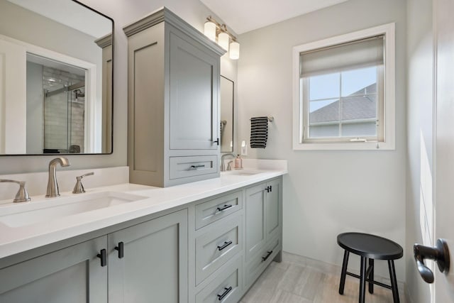 bathroom with vanity