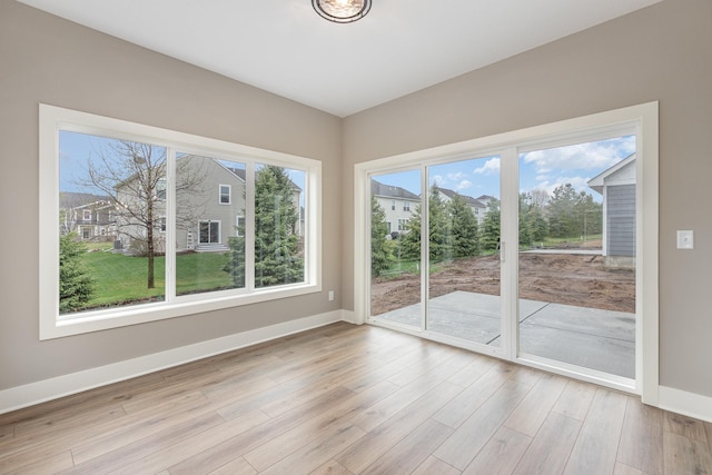 interior space featuring light hardwood / wood-style flooring