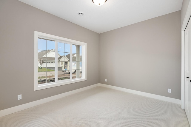 view of carpeted empty room