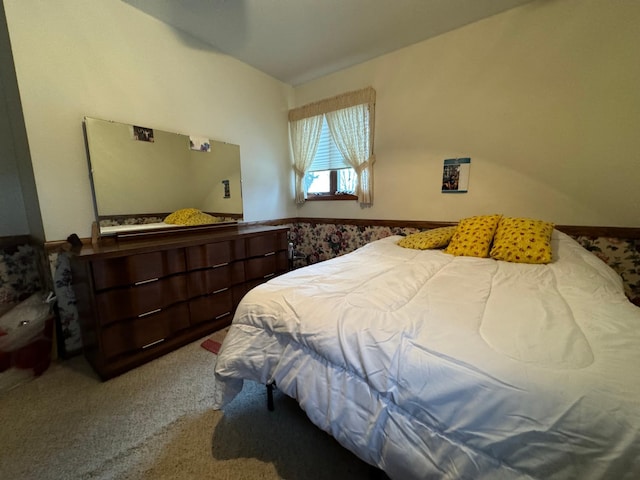 bedroom with carpet floors