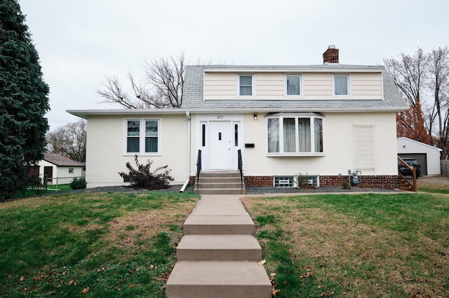 view of front property with a front yard