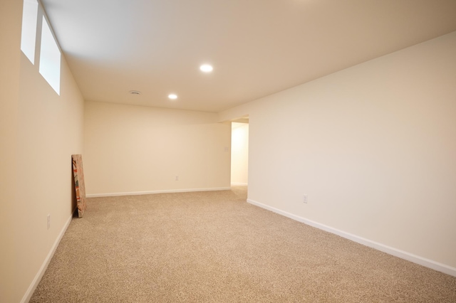 unfurnished room with carpet