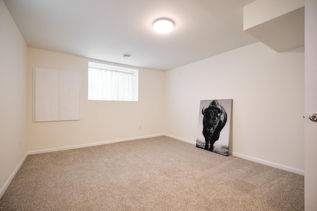 spare room featuring carpet flooring