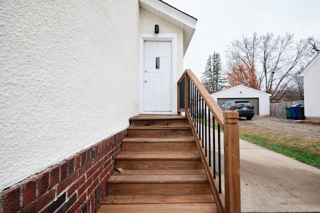 view of stairway