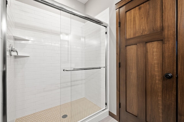 bathroom with walk in shower