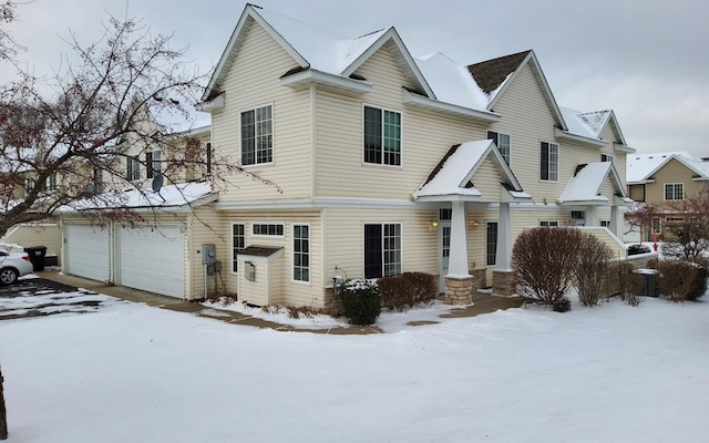 front facade featuring a garage