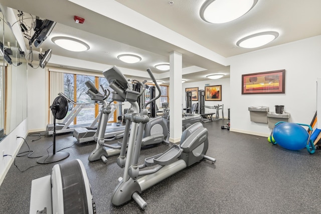 view of exercise room