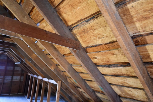 view of attic