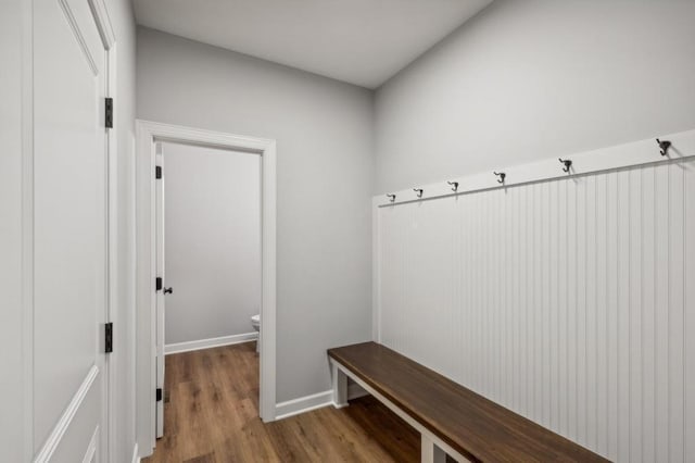 mudroom featuring light hardwood / wood-style floors