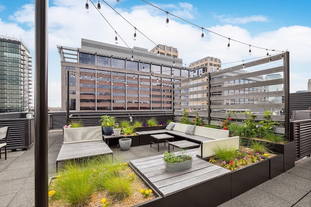 balcony featuring outdoor lounge area