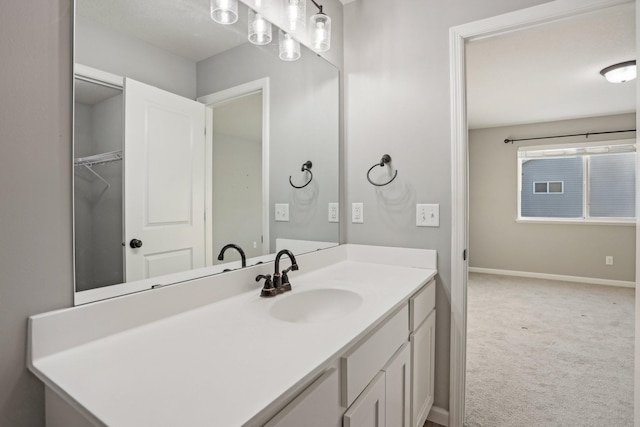 bathroom with vanity