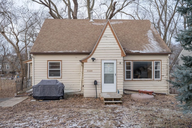 view of rear view of property