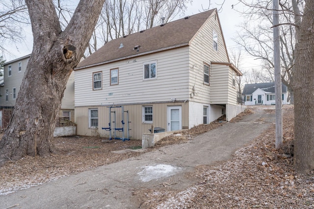 view of back of property