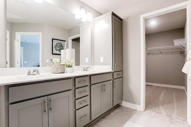 bathroom featuring vanity