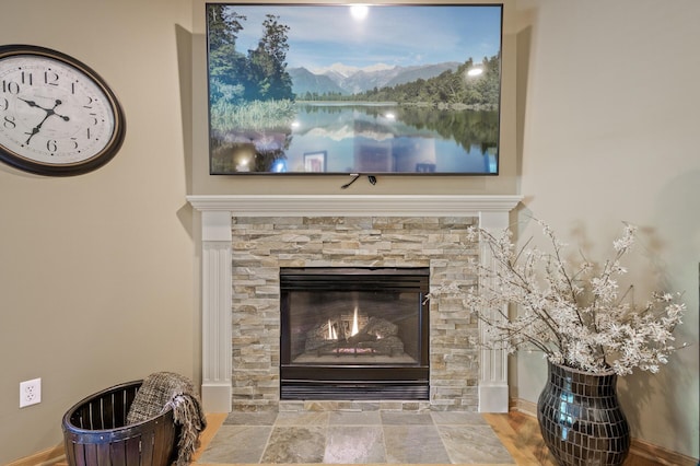 2567 Bridle Creek Trl, Chanhassen, MN 55317 - detailed view of a stone fireplace
