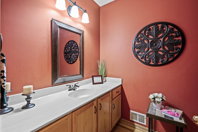 2567 Bridle Creek Trl, Chanhassen, MN 55317 - bathroom featuring vanity and wood finished floors