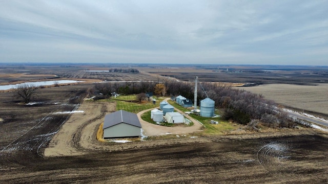 aerial view featuring a rural view