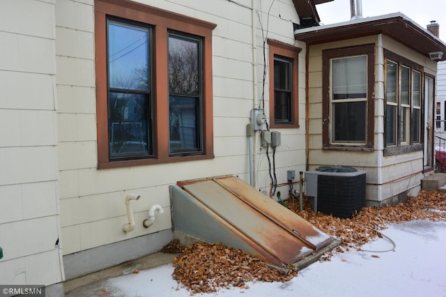 exterior space with central AC unit