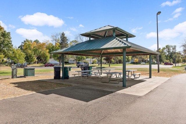 surrounding community with a gazebo