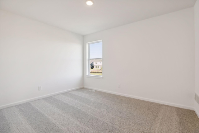 view of carpeted empty room