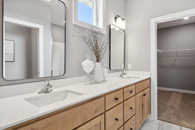 bathroom with vanity