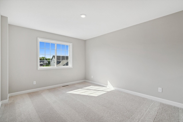 view of carpeted empty room